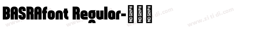 BASRAfont Regular字体转换
